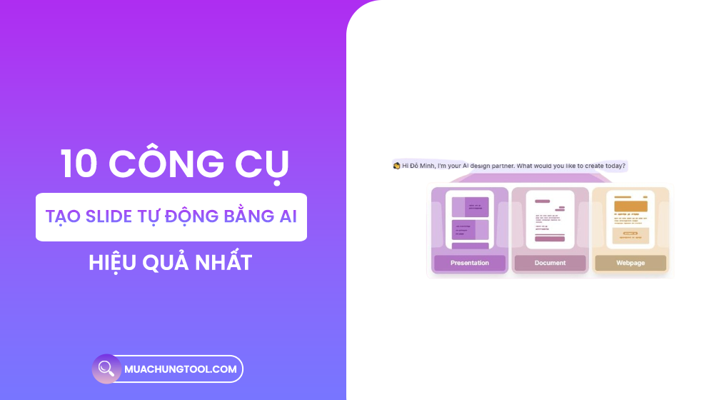 10 Công Cụ Tạo Slide Tự Động Bằng AI Hiệu Quả Nhất