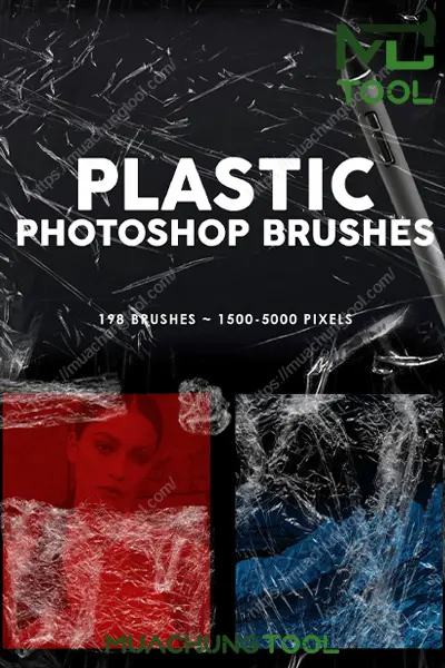 198 Plastic Photoshop Stamp Brushes