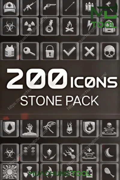 200 Stone Icons Pack