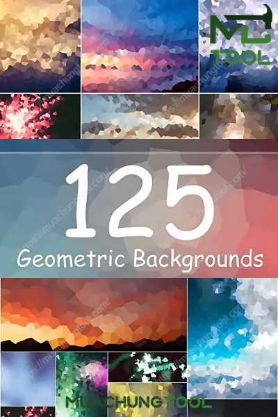 125 Geometric Backgrounds