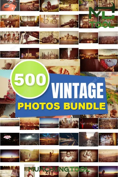 500 Vintage Photos Bundle