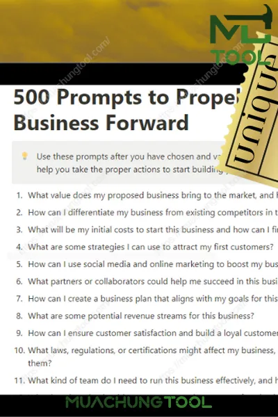 500 Next Steps And Bizplan Creation Using Ai