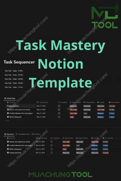 Task Mastery Notion Template Henull
