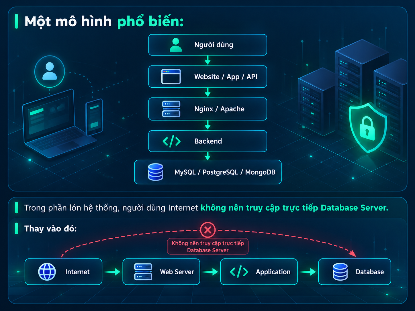 Cài Database Trên VPS Ubuntu Với MySQL PostgreSQL MongoDB